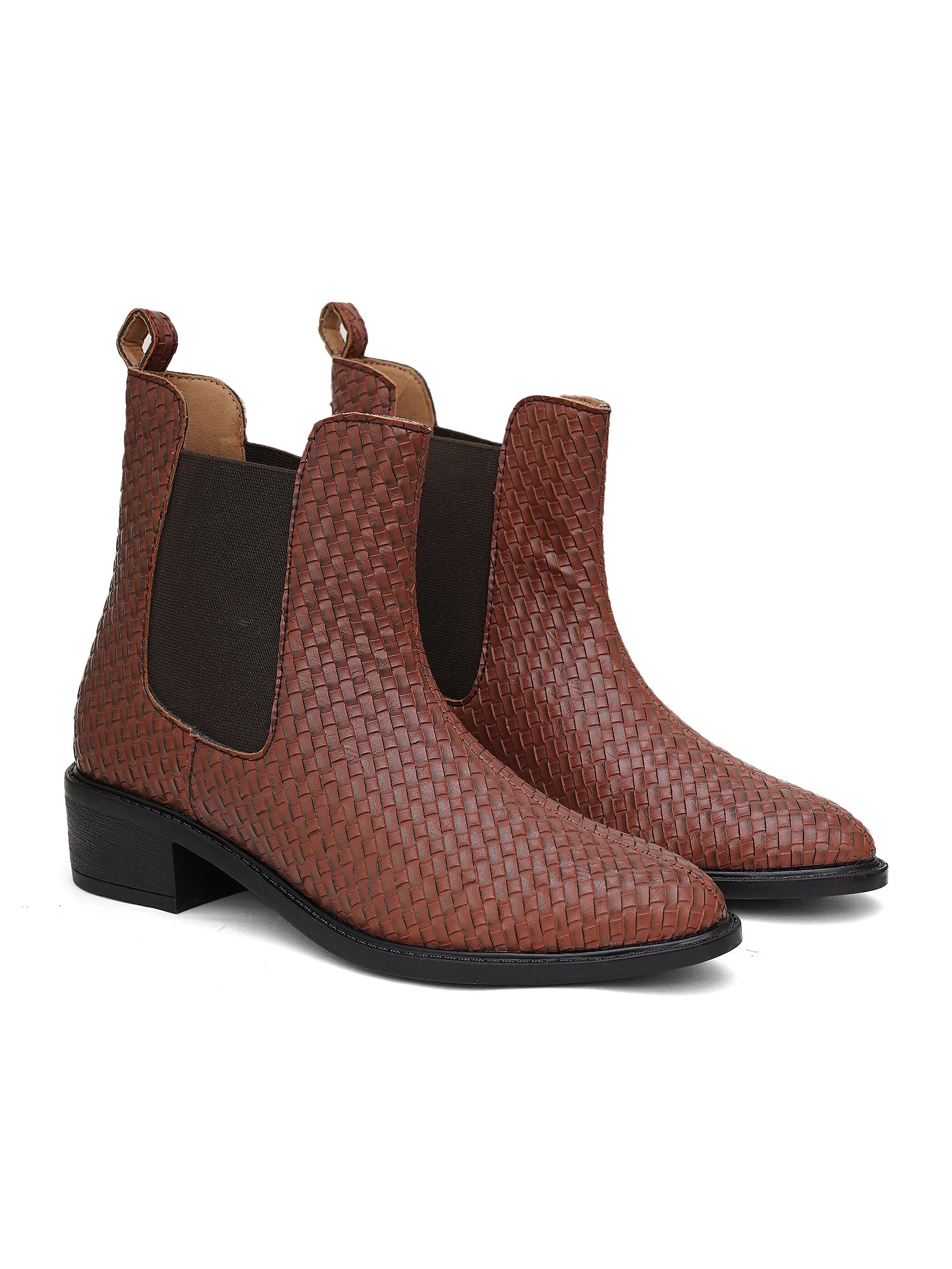 Women’s Fashion Brown Boots | Elegant Leather Ankle Boots with Heel | Designer Luxury Footwear for Casual & Party Wear