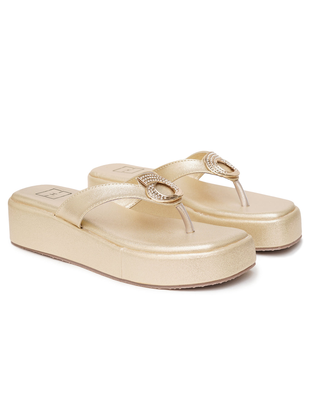 Women’s Gold Platform Heels | Stylish Chunky Heel Sandals | Premium Luxury Bridal & Evening Wear