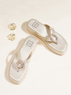 Women’s Gold Platform Heels | Stylish Chunky Heel Sandals | Premium Luxury Bridal & Evening Wear