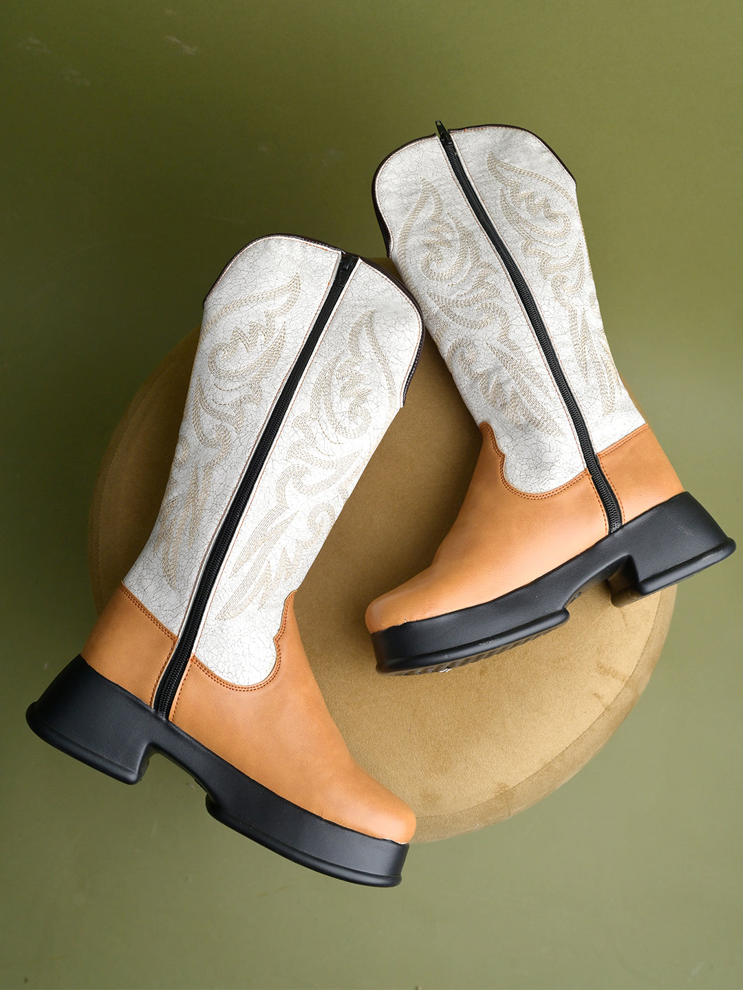 Luxury Embroidered Long Boots for Women | Elegant Knee High Footwear | Premium Casual & Occasion Wear