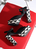 Women’s Black 5 Inch High Heel Sandals | Elegant Stilettos | Premium Luxury Party & Wedding Footwear