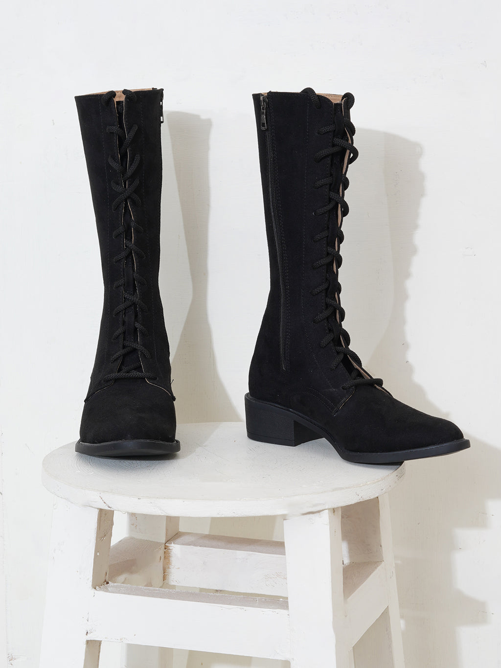 Women’s Black Long Boots | Premium Knee High Leather Boots with Block Heel | Luxury Fashion Footwear