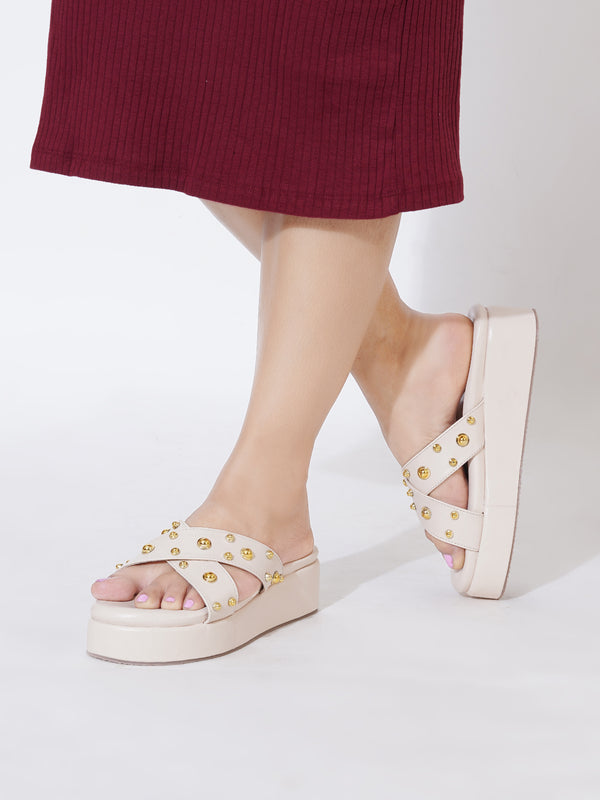 Cream Platform Heels | Chic Luxury Footwear for Parties, Weddings & Special Occasions
