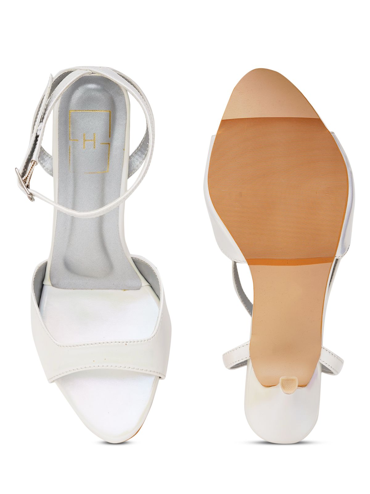 Women’s Silver Pencil Heels – Elegant High Heel Sandals for Party & Wedding Wear