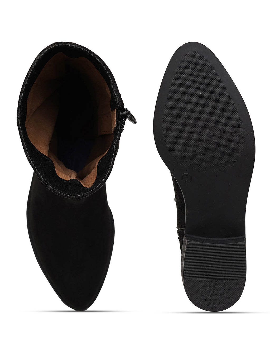 Women’s Black Long Boots | Elegant Knee High Boots with Heel | Luxury Party & Casual Wear Footwear