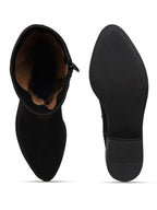 Women’s Black Long Boots | Elegant Knee High Boots with Heel | Luxury Party & Casual Wear Footwear