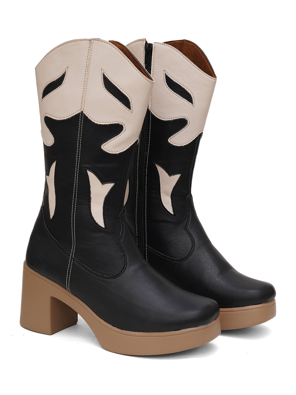 Black Cowboy Boots for Women | Classic Pointed Toe Western Boots | Premium Fashion & Festival Wear