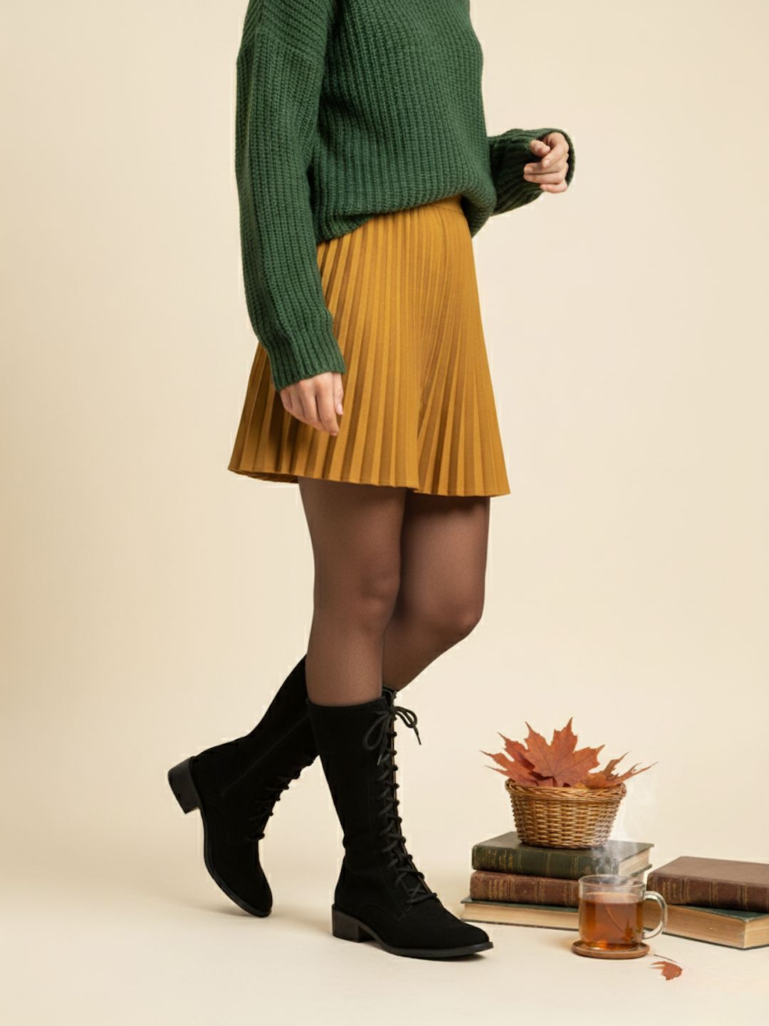 Women’s Black Long Boots | Premium Knee High Leather Boots with Block Heel | Luxury Fashion Footwear