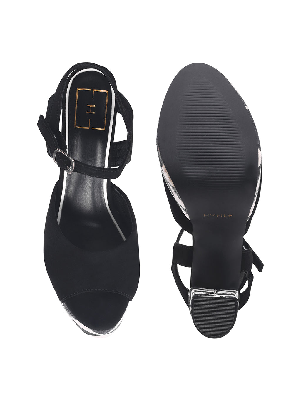 Women’s Black 5 Inch High Heel Sandals | Elegant Stilettos | Premium Luxury Party & Wedding Footwear