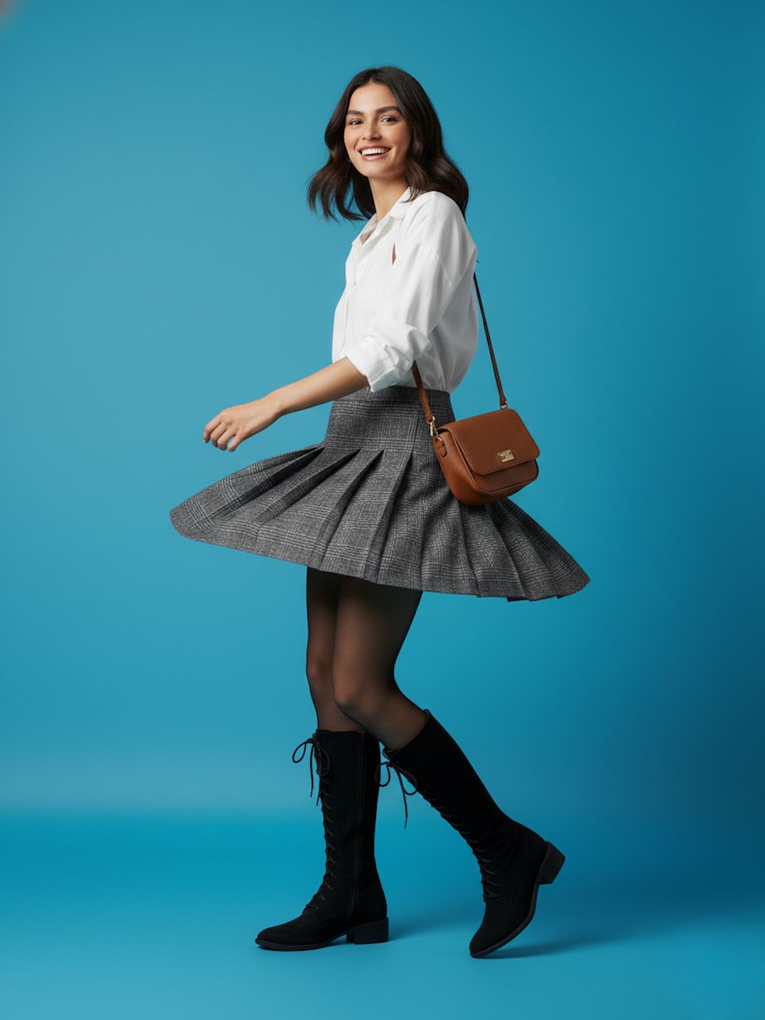 Women’s Black Long Boots | Premium Knee High Leather Boots with Block Heel | Luxury Fashion Footwear