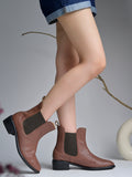 Women’s Fashion Brown Boots | Elegant Leather Ankle Boots with Heel | Designer Luxury Footwear for Casual & Party Wear