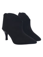 Women’s Black Pencil Heel Boots – Stylish High Heel Ankle Boots for Party & Evening Wear