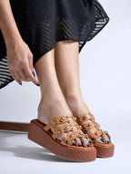 Tan Platform Heels | Chic Luxury Footwear for Parties, Weddings & Special Occasions