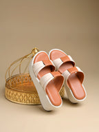 Women’s Tan Platform Heels | Elegant Chunky Heel Sandals | Premium Luxury Party & Wedding Footwear