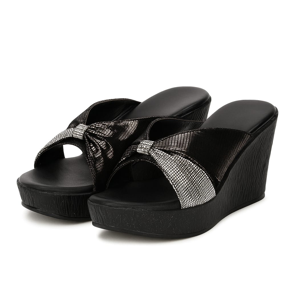 Women’s Black Platform Heels | Elegant Chunky Heel Sandals | Premium Luxury Party & Wedding Footwear