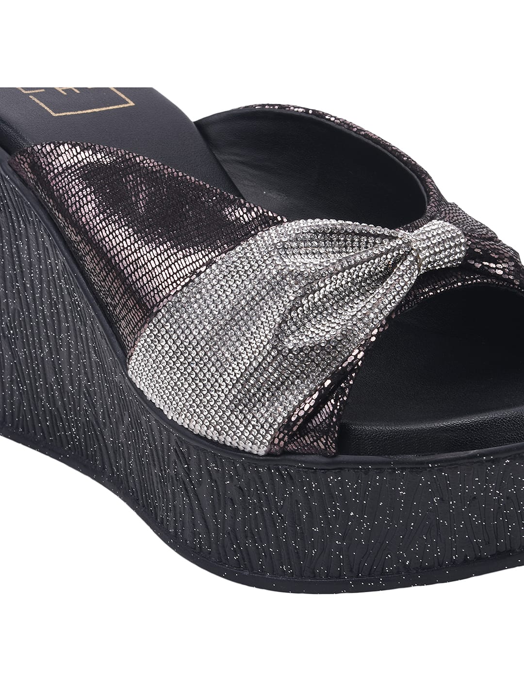 Women’s Black Platform Heels | Elegant Chunky Heel Sandals | Premium Luxury Party & Wedding Footwear