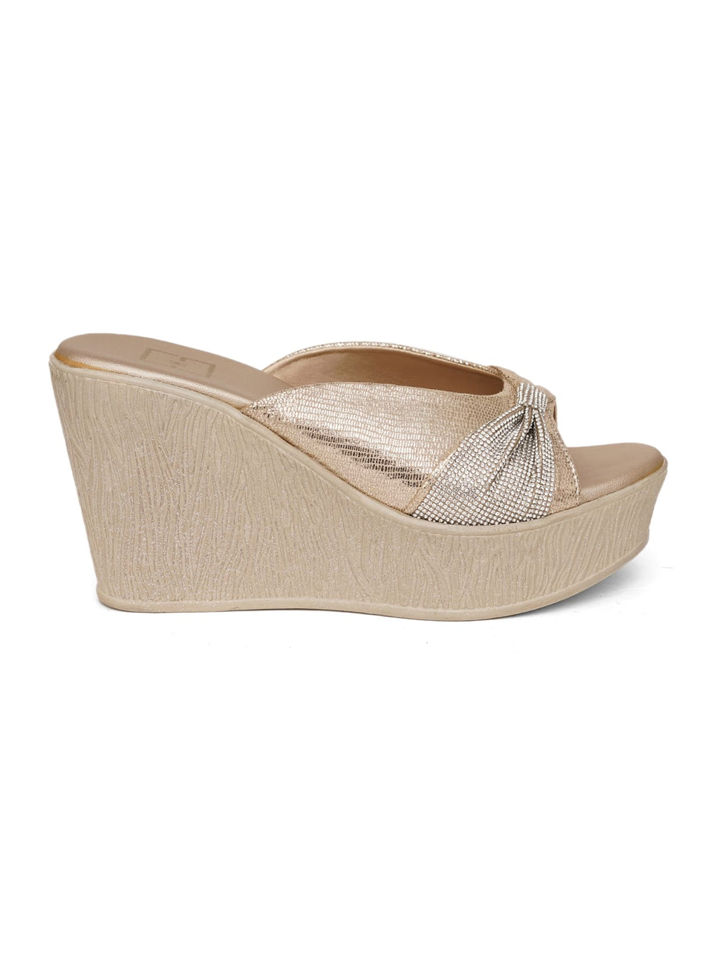 Golden Platform Heels for Women | Luxury High Heel Sandals | Party, Wedding & Festive Wear Footwear