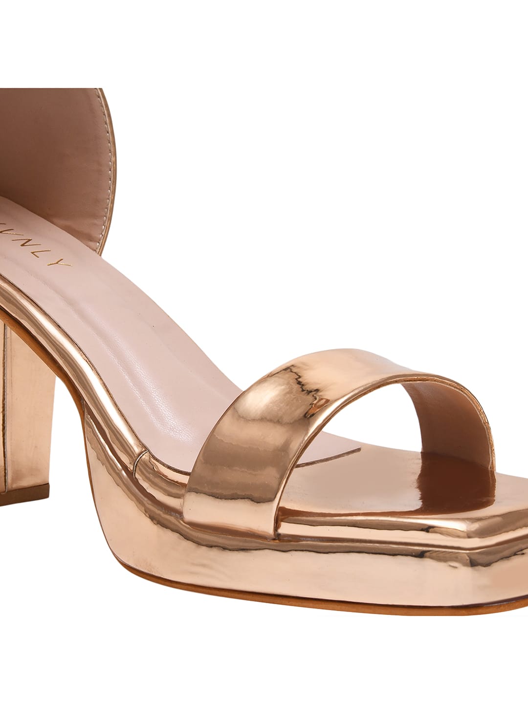 Rose Gold Platform Heels for Women | Stylish Party Wear Sandals | Glamorous Luxury High Heel Footwear