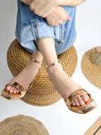 Rose Gold Platform Heels for Women | Stylish Party Wear Sandals | Glamorous Luxury High Heel Footwear