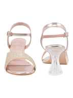 Women’s Golden Rhinestone Heels | Elegant Stiletto Sandals | Premium Luxury Bridal & Occasion Wear