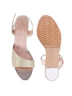 Women’s Golden Rhinestone Heels | Elegant Stiletto Sandals | Premium Luxury Bridal & Occasion Wear