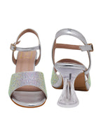 Women’s Silver Rhinestone Heels | Elegant Stiletto Sandals | Premium Luxury Bridal & Occasion Wear