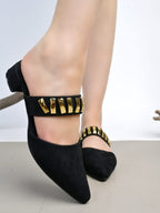 Women’s Black Pumps | Classic Pointed Toe Heels | Luxury Designer Footwear for Party & Formal Wear