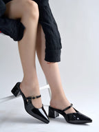 Women’s Black Pumps | Classic Pointed Toe Heels | Luxury Designer Footwear for Party & Formal Wear