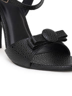 Women’s Black Stiletto Heels | Elegant Pointed Toe High Heel Sandals | Luxury Party & Evening Wear