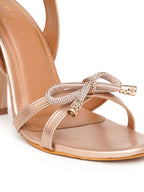 Rose Gold Platform Heels | Glamorous Women’s High Heel Sandals for Parties & Special Events