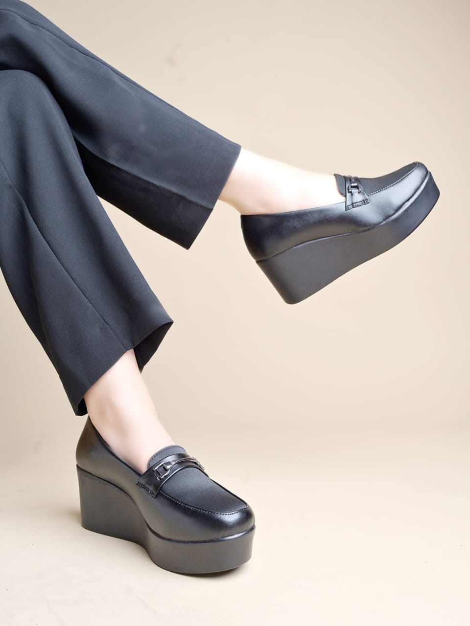 Black Loafers for Women | Premium Luxury Slip-On Footwear for Office & Casual Outfits