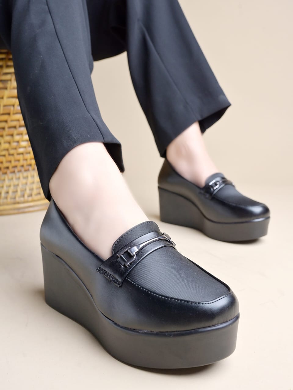 Black Loafers for Women | Premium Luxury Slip-On Footwear for Office & Casual Outfits