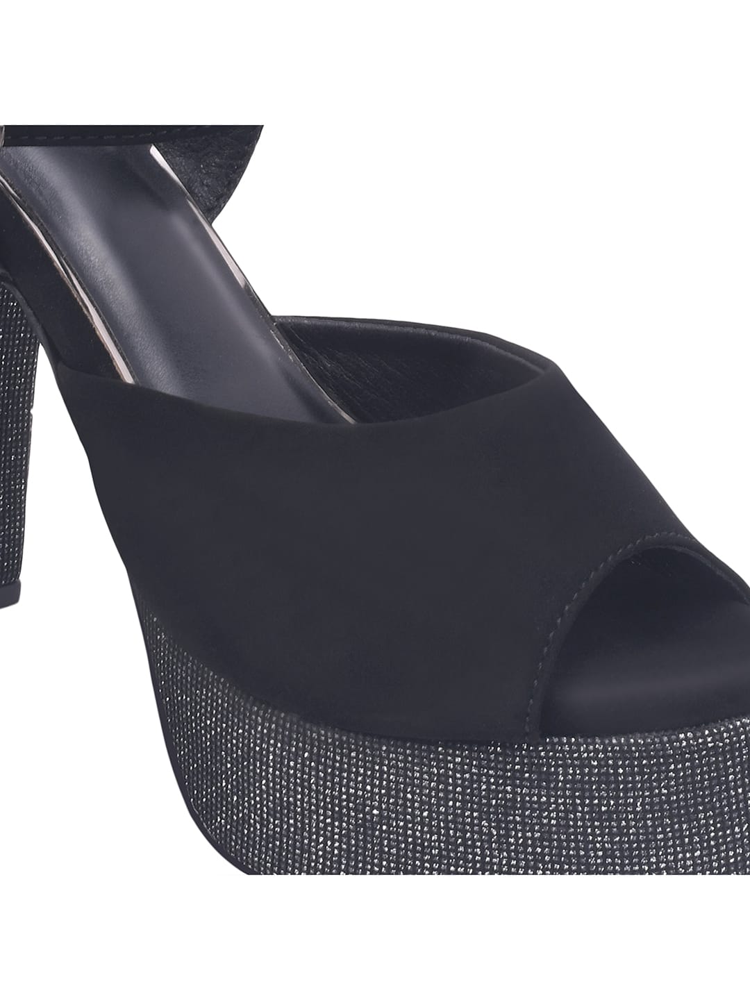 Luxury Women's Black High Heel  Sandals for Women | 5 Inch High Heels | Glamorous Evening & Occasion Footwear