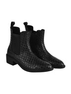 Women’s Fashion Black Boots | Elegant Leather Ankle Boots with Heel | Designer Luxury Footwear for Casual & Party Wear