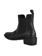 Women’s Fashion Black Boots | Elegant Leather Ankle Boots with Heel | Designer Luxury Footwear for Casual & Party Wear